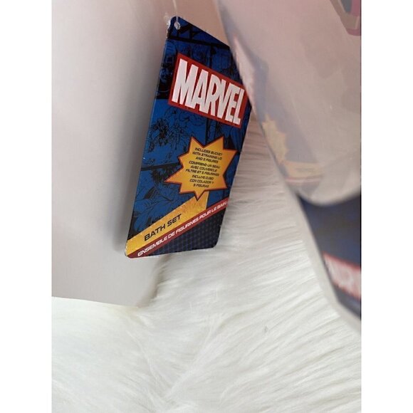 NEW Disney Marvel Avengers Spider Man Iron Man Captain Bucket Bath Set - Picture 14 of 16